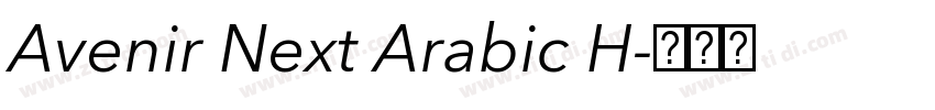 Avenir Next Arabic H字体转换